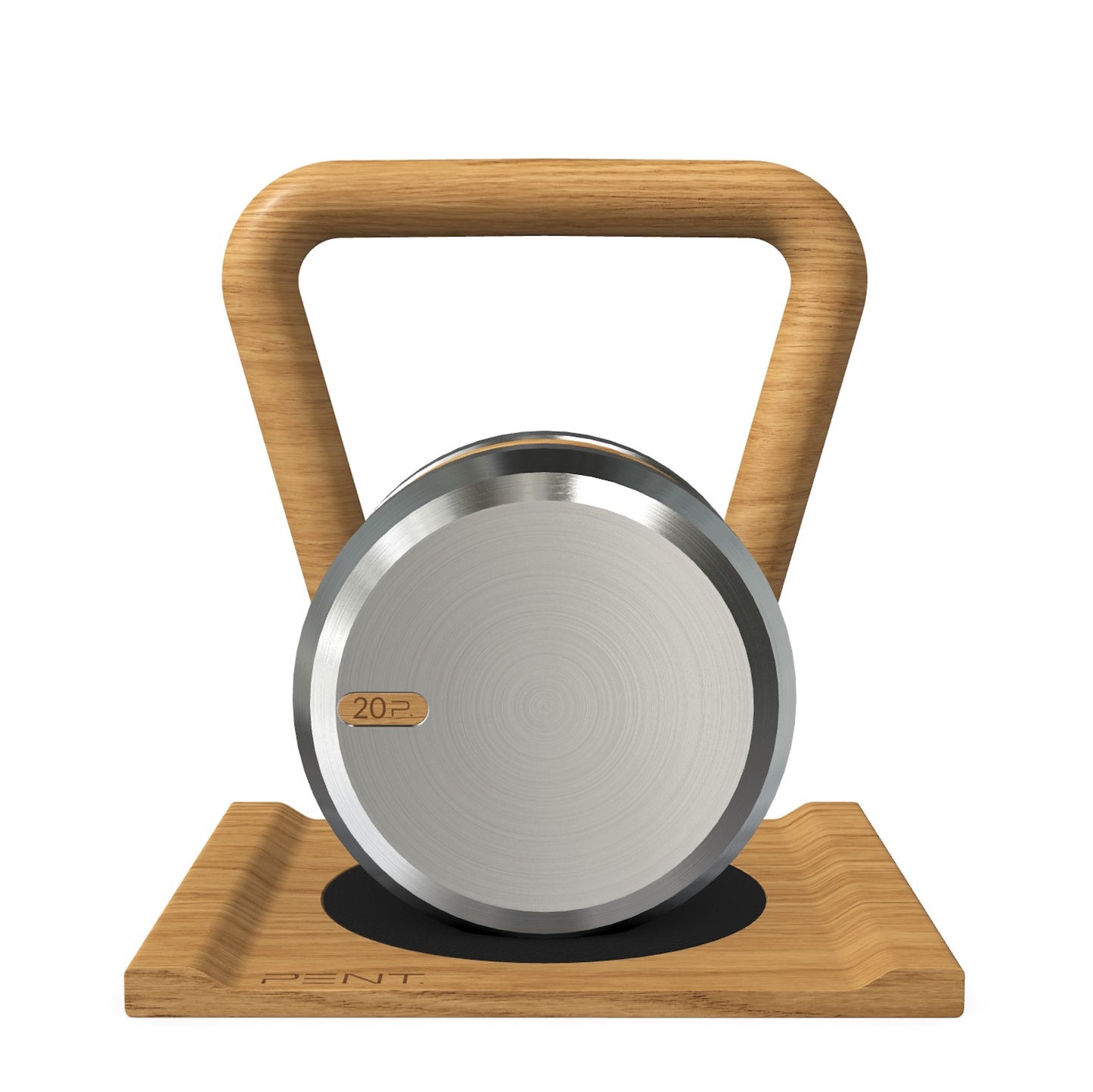 PENT. LOVA - Luxury Kettlebell with Wooden Stand