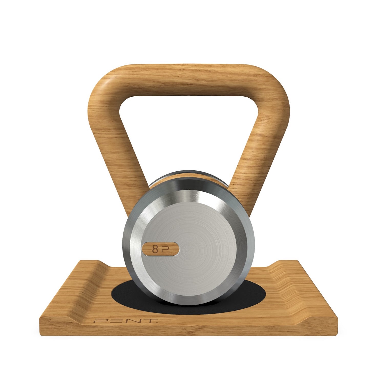 PENT. LOVA - Luxury Kettlebell with Wooden Stand