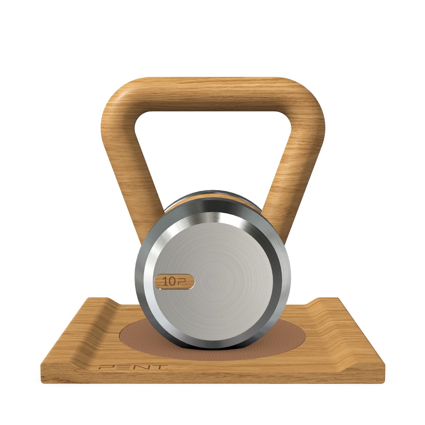PENT. LOVA - Luxury Kettlebell with Wooden Stand