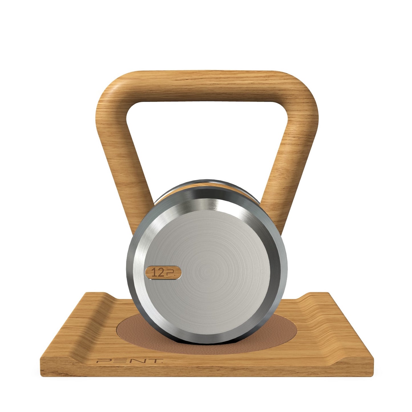PENT. LOVA - Luxury Kettlebell with Wooden Stand