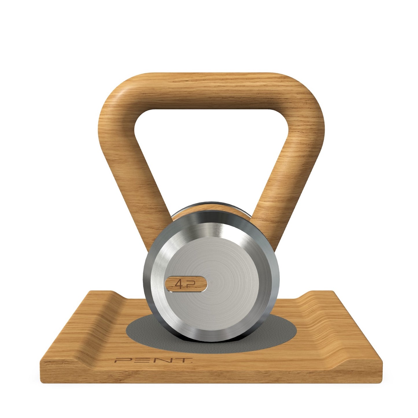 PENT. LOVA - Luxury Kettlebell with Wooden Stand