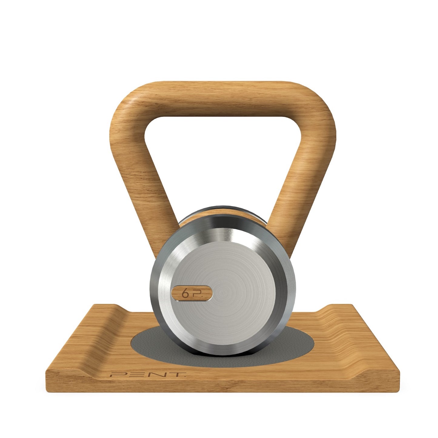 PENT. LOVA - Luxury Kettlebell with Wooden Stand