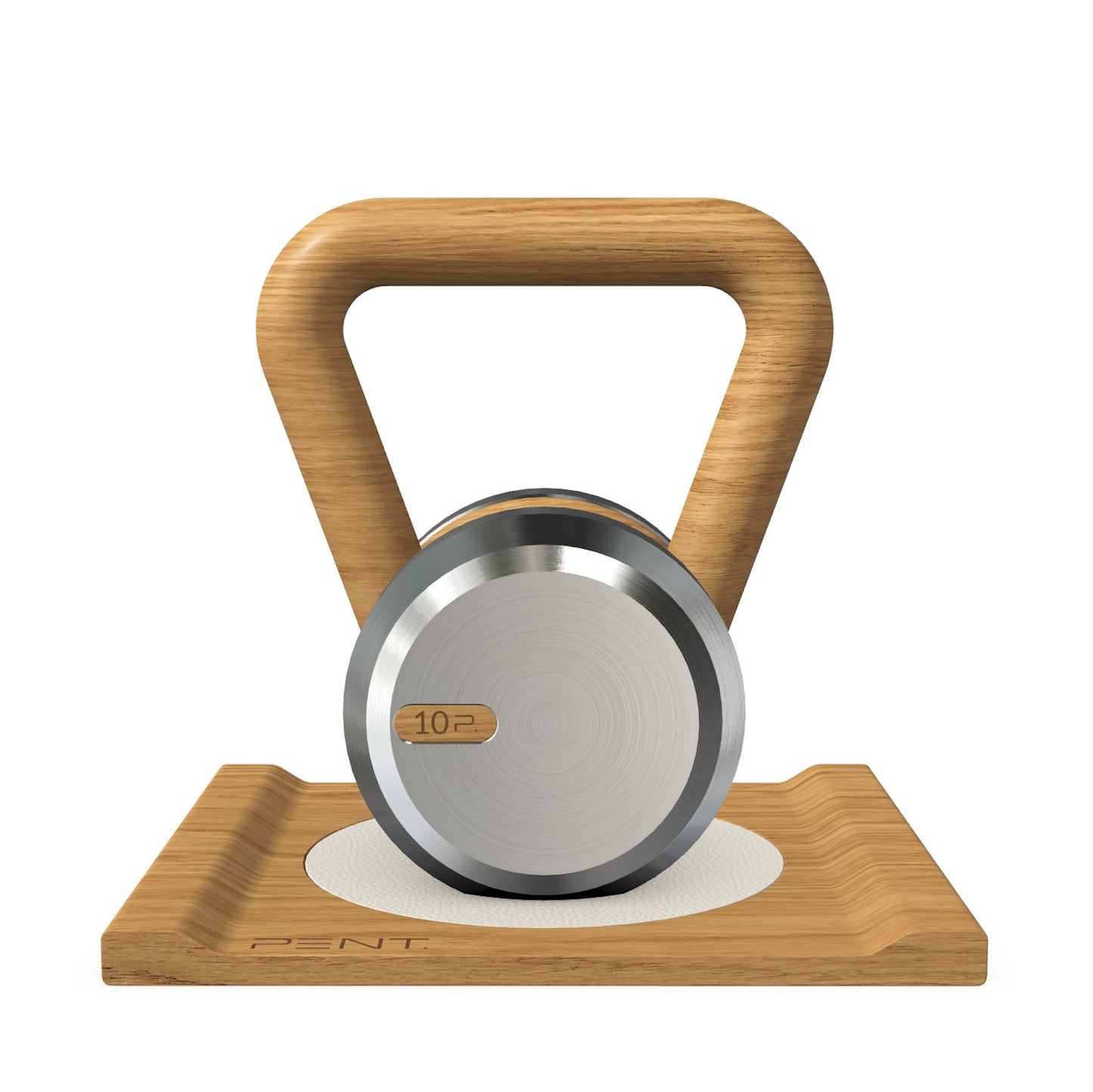 PENT. LOVA - Luxury Kettlebell with Wooden Stand
