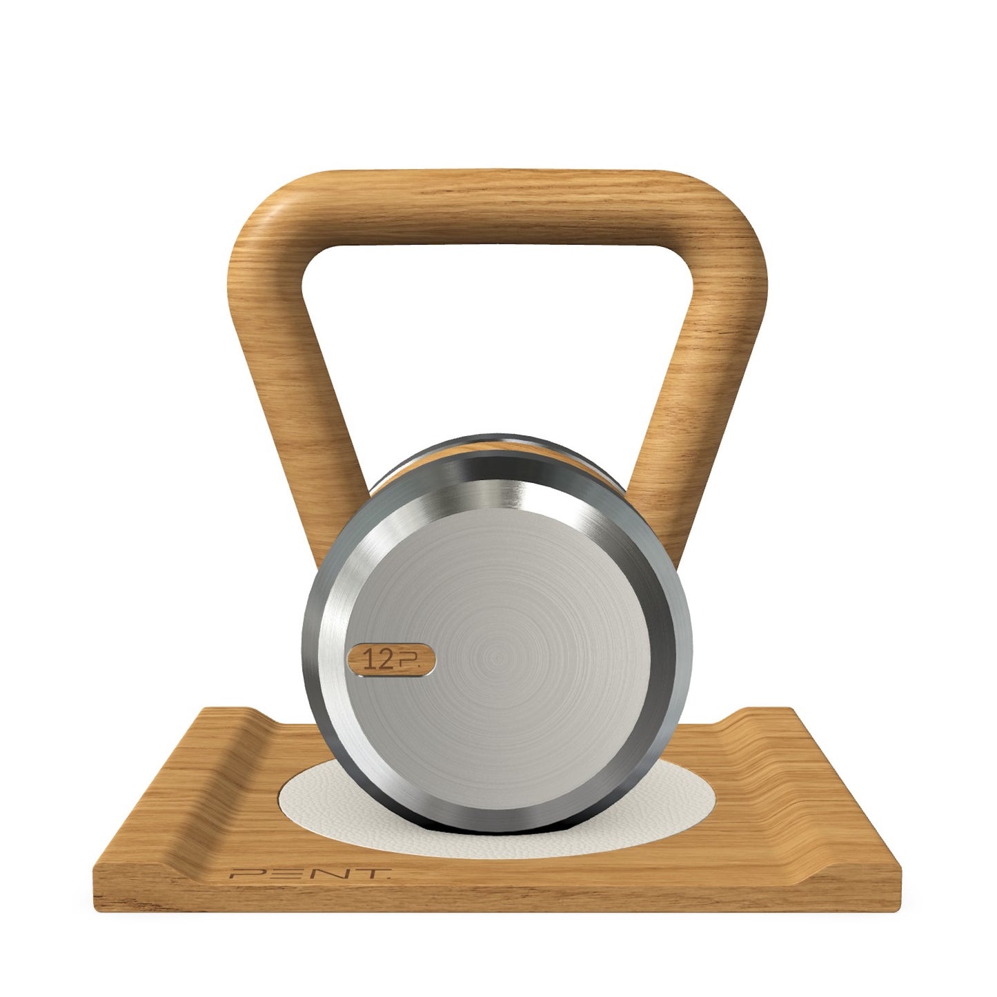 PENT. LOVA - Luxury Kettlebell with Wooden Stand