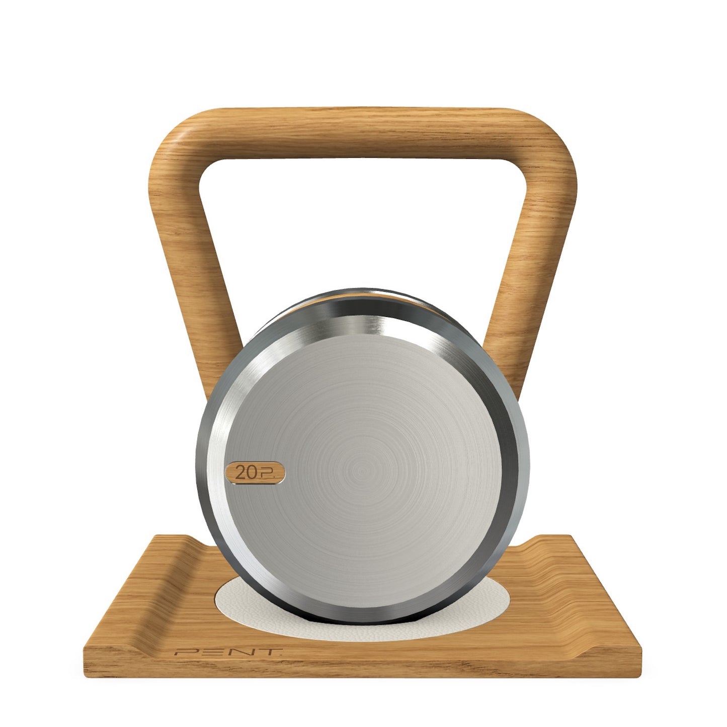 PENT. LOVA - Luxury Kettlebell with Wooden Stand