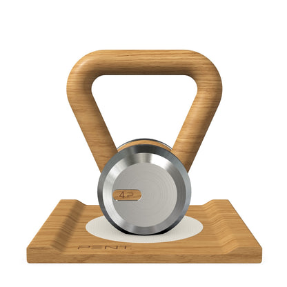 PENT. LOVA - Luxury Kettlebell with Wooden Stand