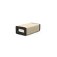 Luxury yoga equipment, handmade with natural wood and premium Italian leather, customize in beige base leather, white accent leather color and black ash wood. PENT. KOHA - Luxury Yoga Block