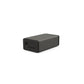 Luxury yoga equipment, handmade with natural wood and premium Italian leather, customize in grey base leather, black accent leather color and black ash wood. PENT. KOHA - Luxury Yoga Block