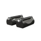 Luxury home gym equipment, premium push up bars handcrafted from fine leather, stainless steel and natural wood. Customize in grey Italian leather and black ash wood. PENT. LIPOVA - Luxury Push-Up Bars