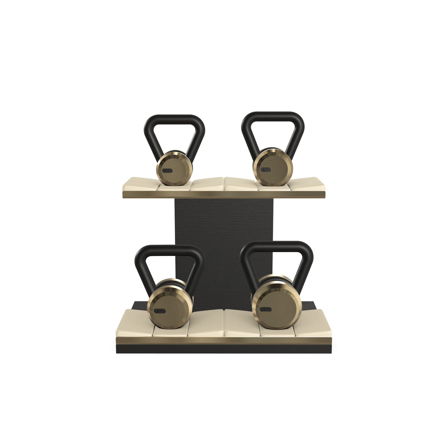 PENT. LOVA Set - In Gold - Kettlebells on a Horizontal Stand