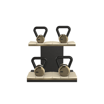 PENT. LOVA Set - In Gold - Kettlebells on a Horizontal Stand
