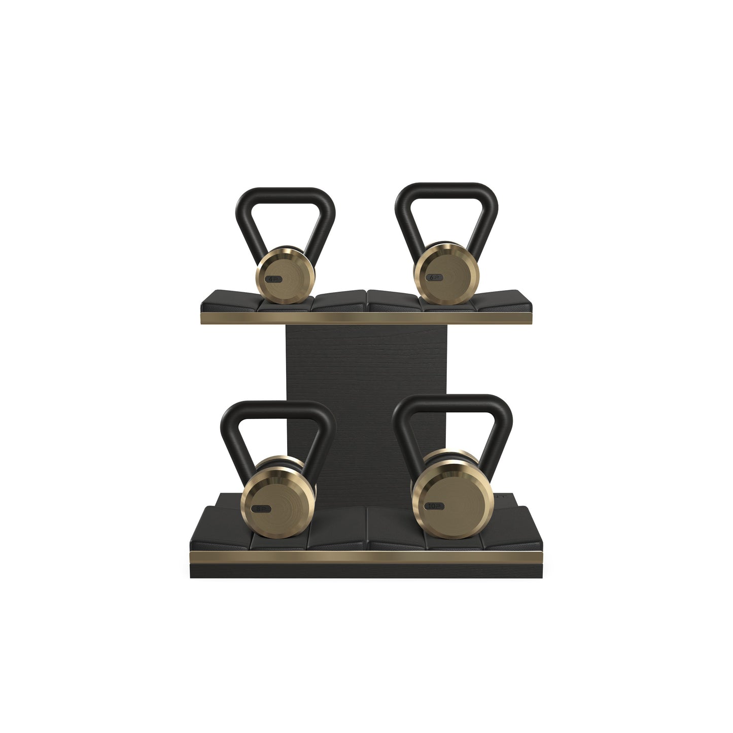 PENT. LOVA Set - In Gold - Kettlebells on a Horizontal Stand