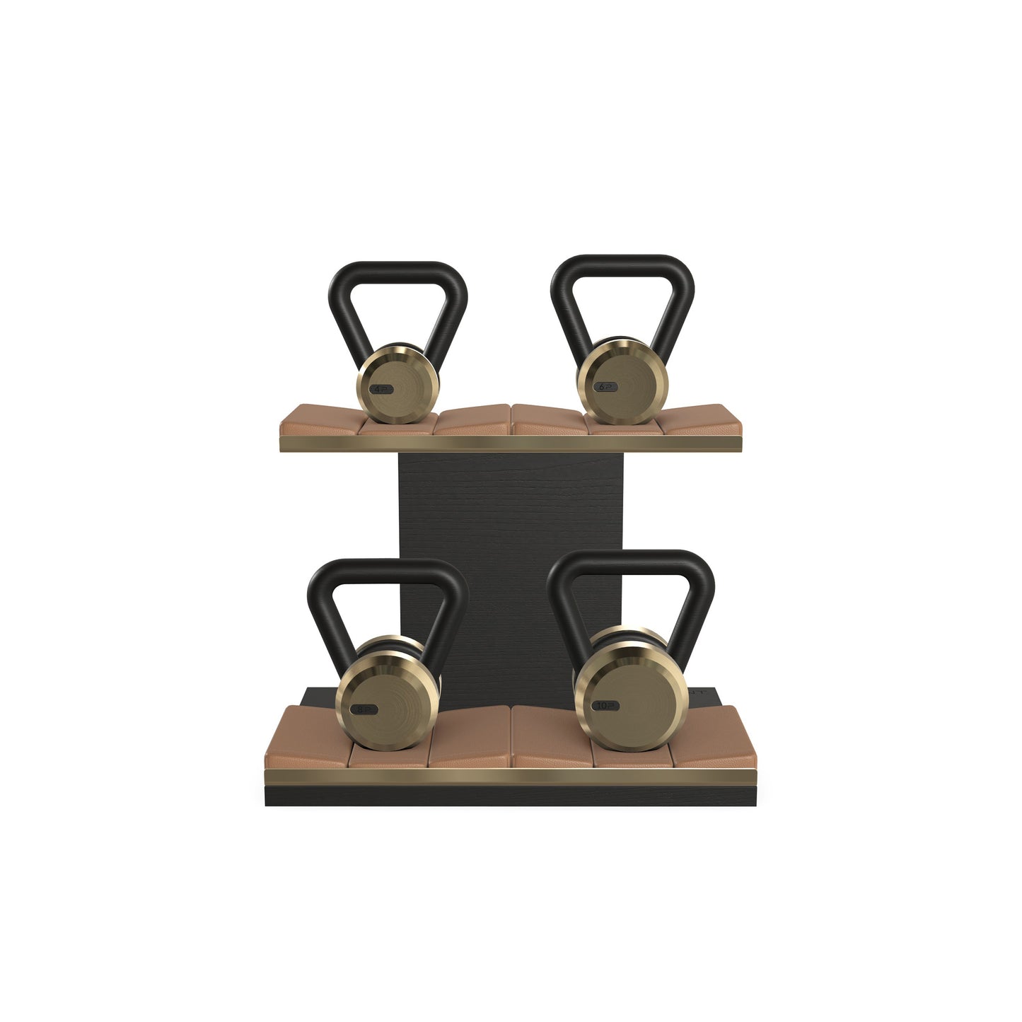 PENT. LOVA Set - In Gold - Kettlebells on a Horizontal Stand