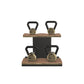 PENT. LOVA Set - In Gold - Kettlebells on a Horizontal Stand