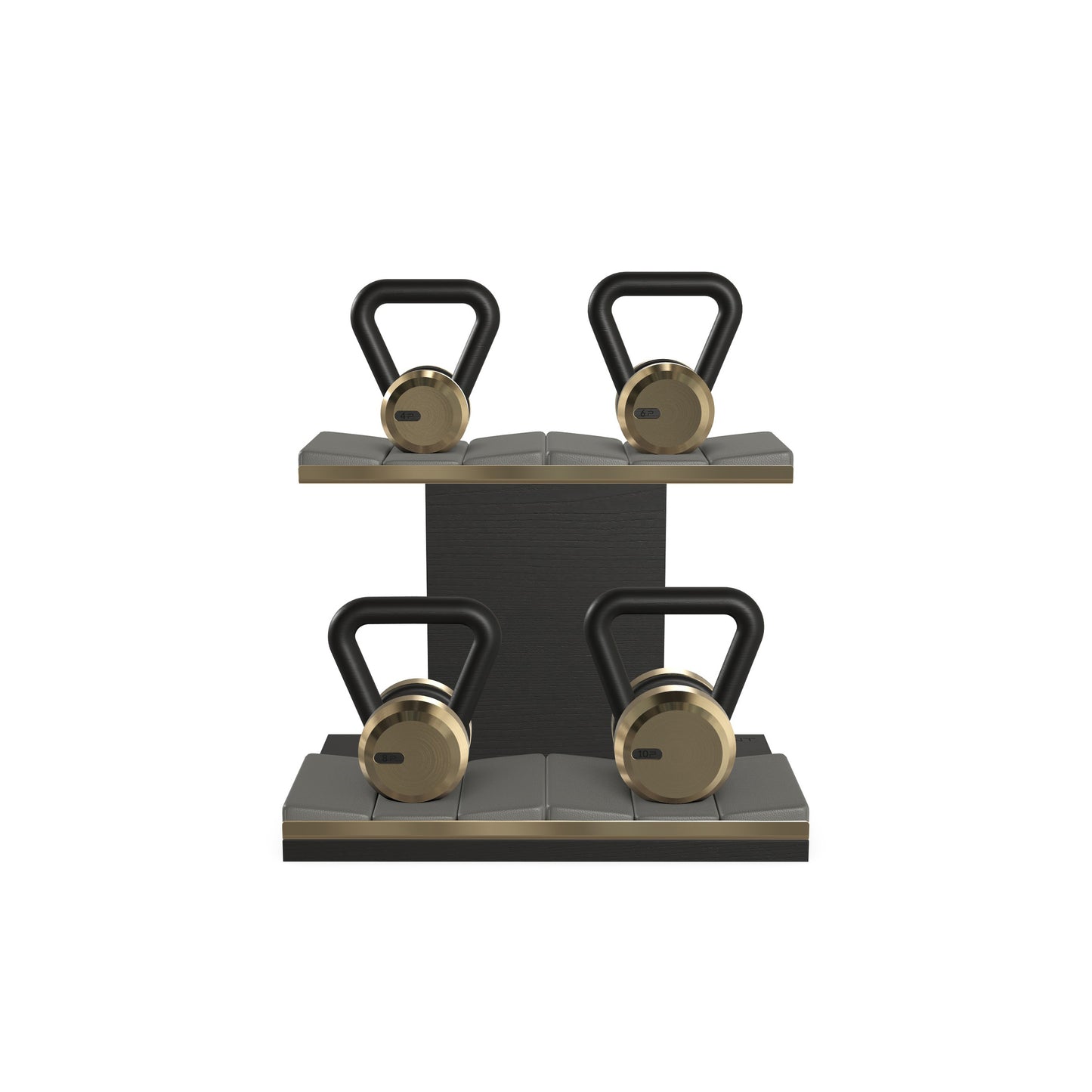 PENT. LOVA Set - In Gold - Kettlebells on a Horizontal Stand