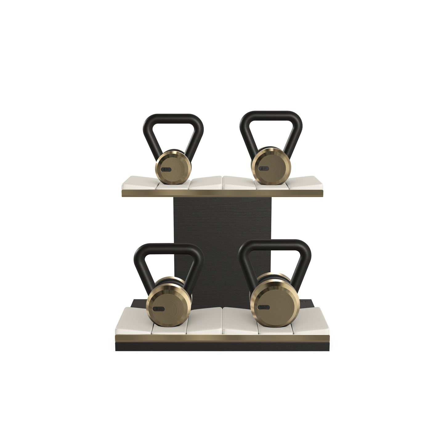 PENT. LOVA Set - In Gold - Kettlebells on a Horizontal Stand