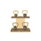 PENT. LOVA Set - In Gold - Kettlebells on a Horizontal Stand