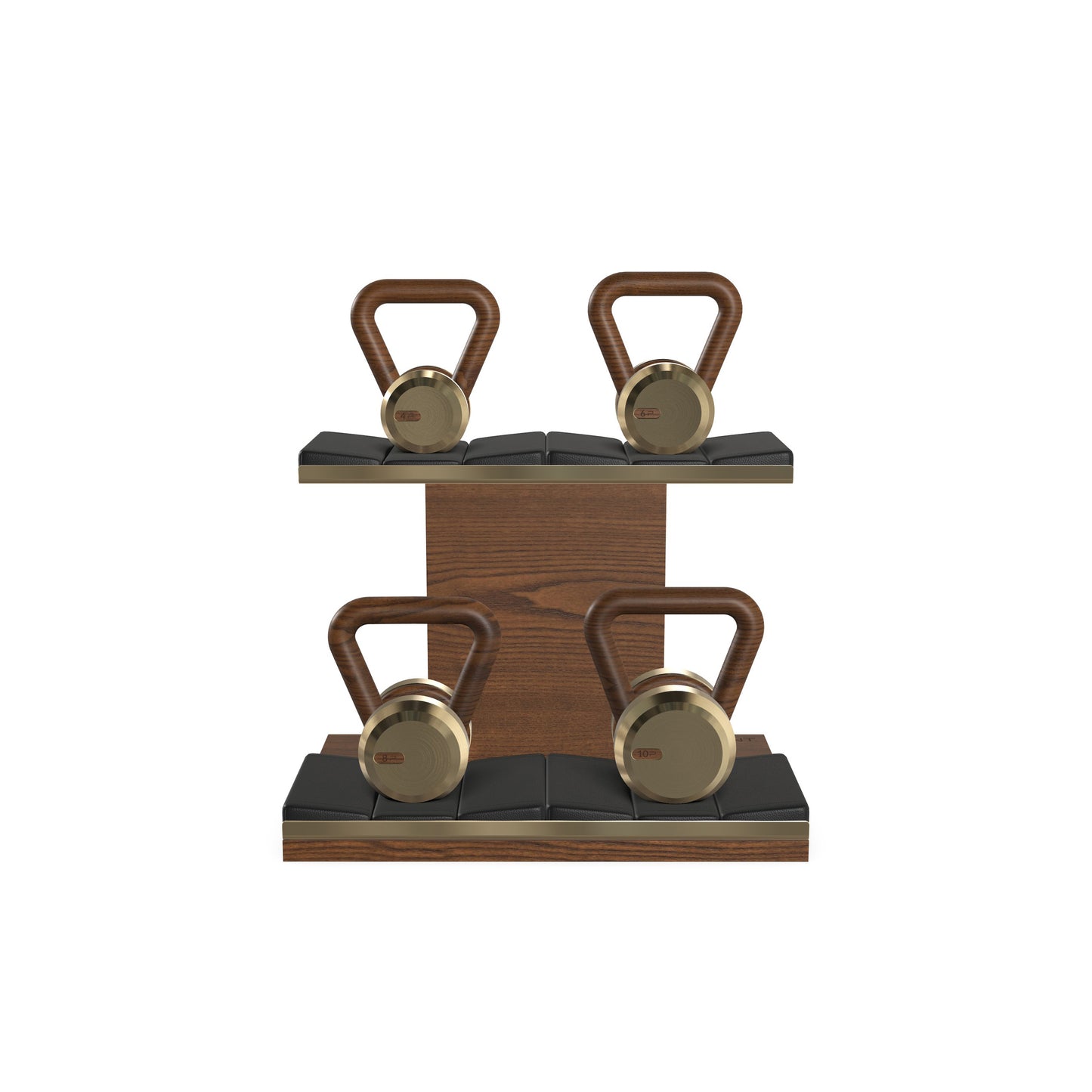 PENT. LOVA Set - In Gold - Kettlebells on a Horizontal Stand