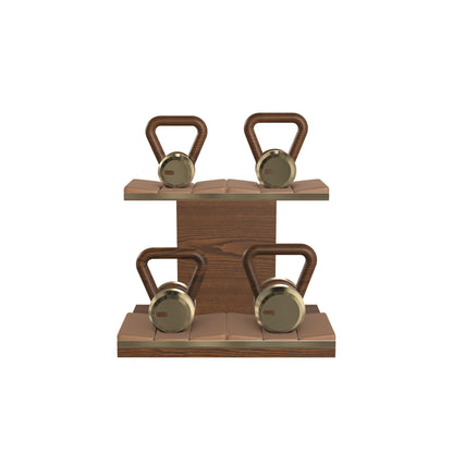 PENT. LOVA Set - In Gold - Kettlebells on a Horizontal Stand