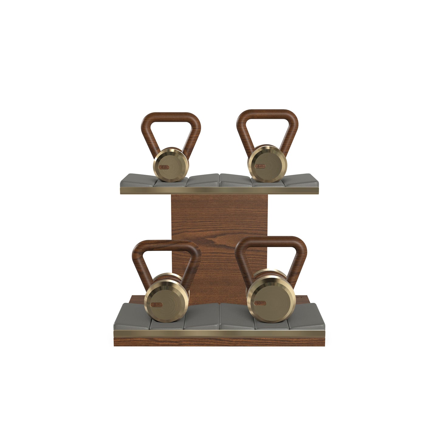 PENT. LOVA Set - In Gold - Kettlebells on a Horizontal Stand