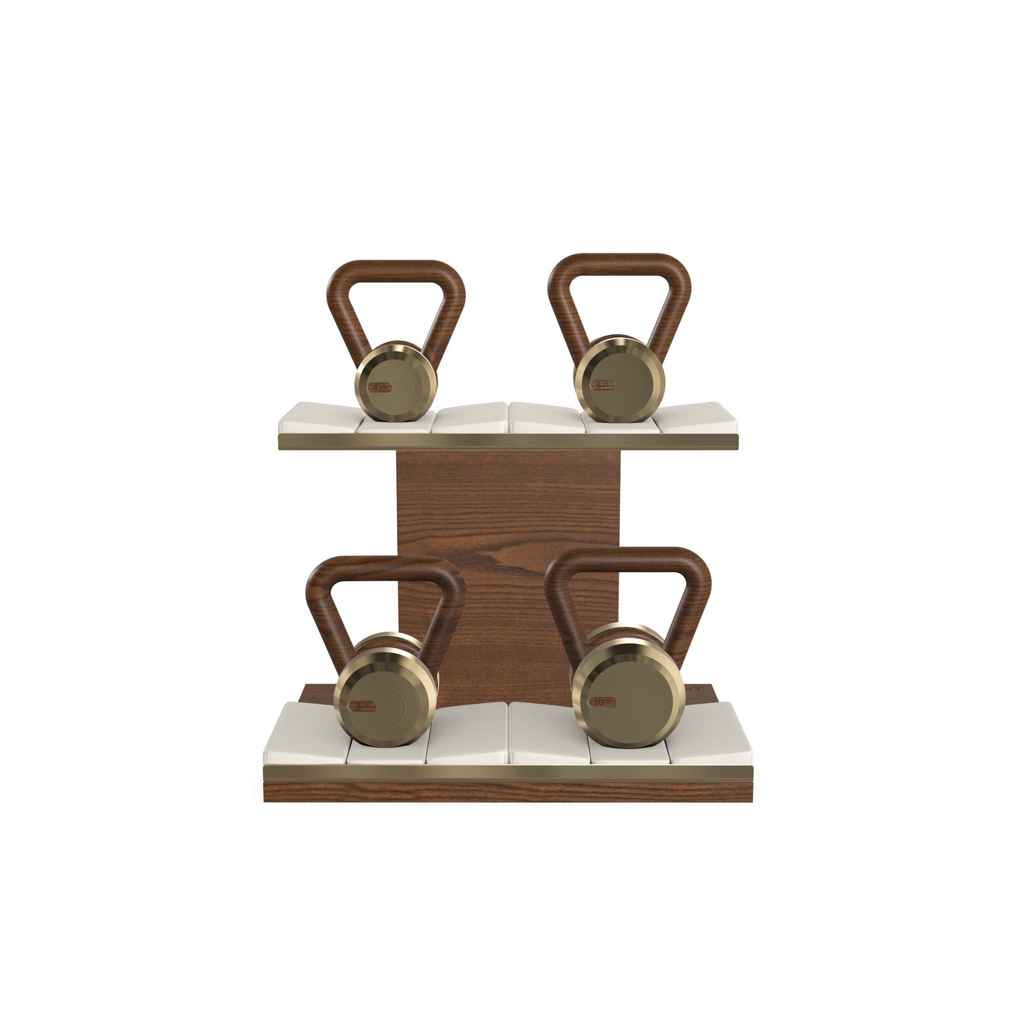 PENT. LOVA Set - In Gold - Kettlebells on a Horizontal Stand