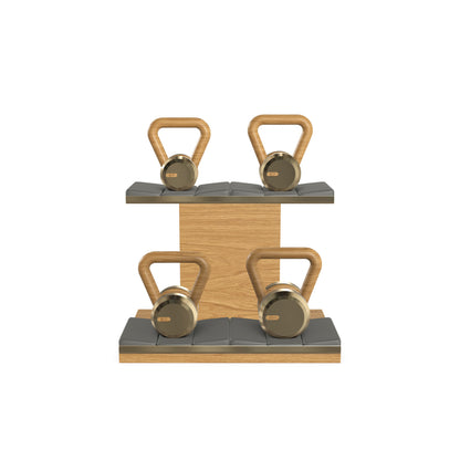 PENT. LOVA Set - In Gold - Kettlebells on a Horizontal Stand