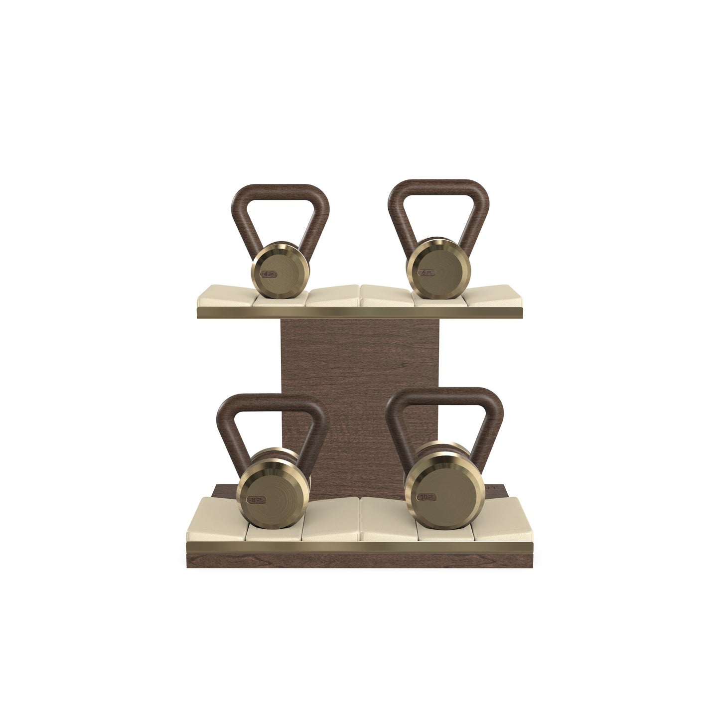 PENT. LOVA Set - In Gold - Kettlebells on a Horizontal Stand