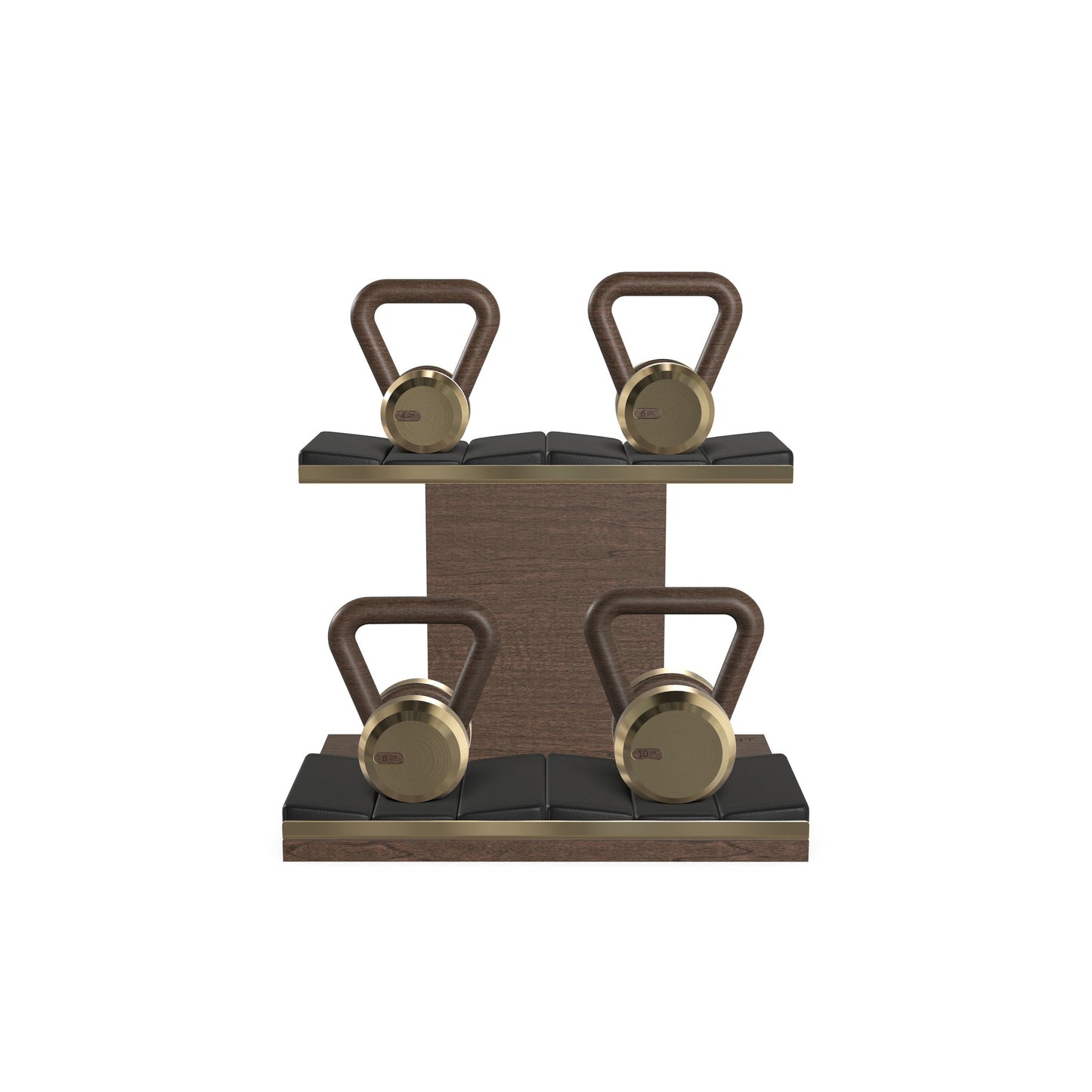 PENT. LOVA Set - In Gold - Kettlebells on a Horizontal Stand