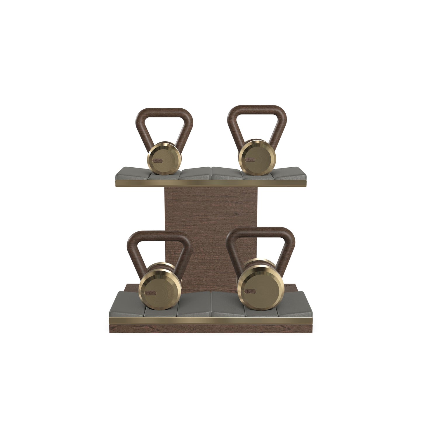 PENT. LOVA Set - In Gold - Kettlebells on a Horizontal Stand
