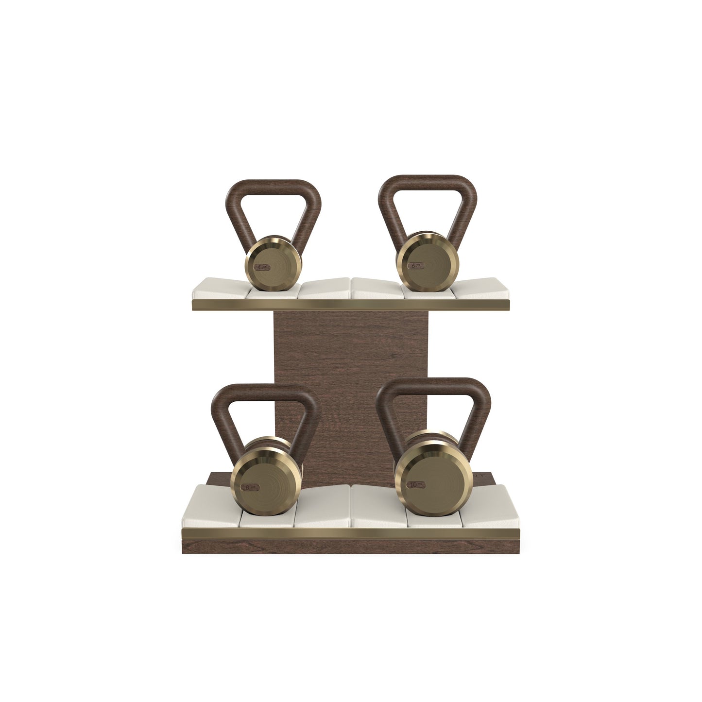 PENT. LOVA Set - In Gold - Kettlebells on a Horizontal Stand