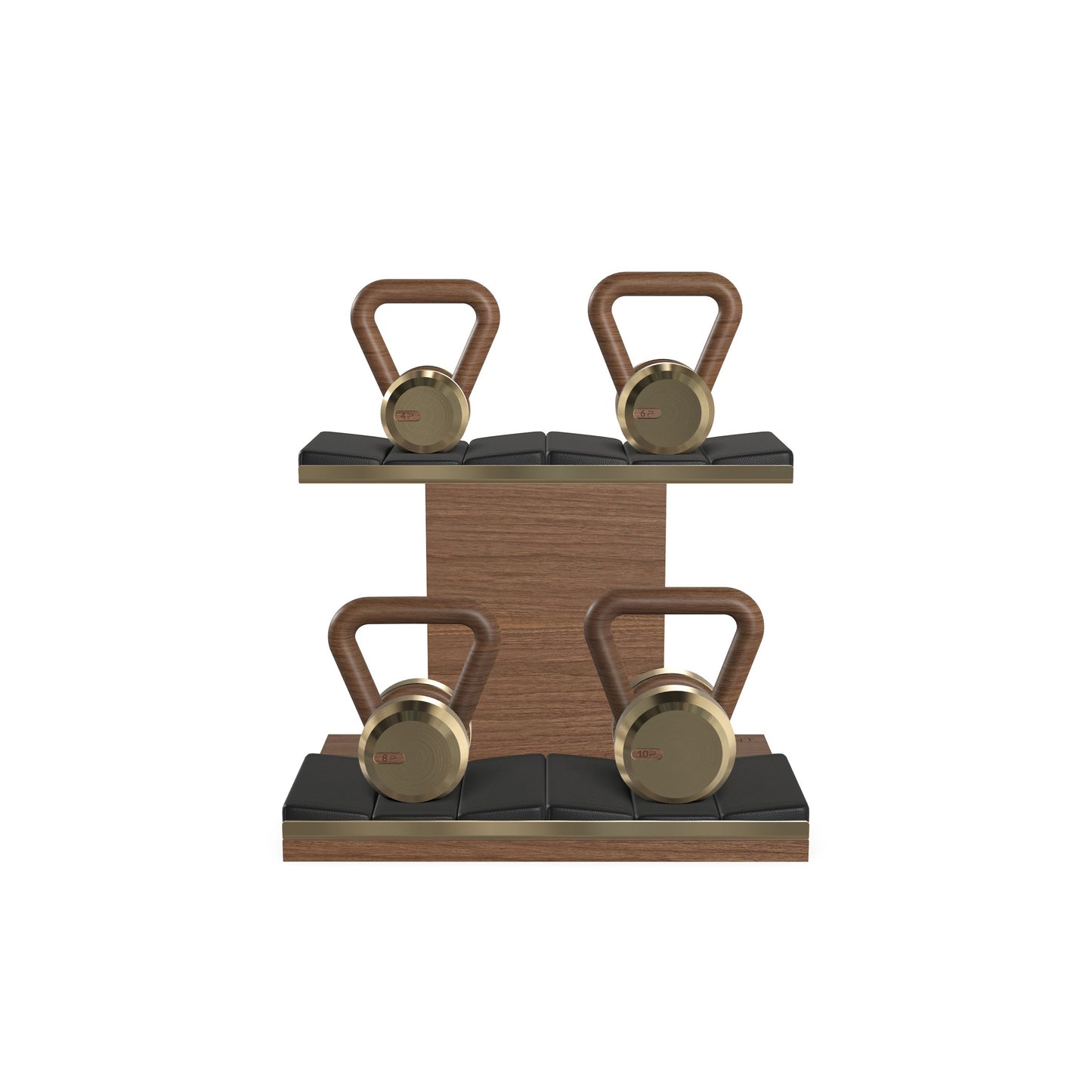 PENT. LOVA Set - In Gold - Kettlebells on a Horizontal Stand