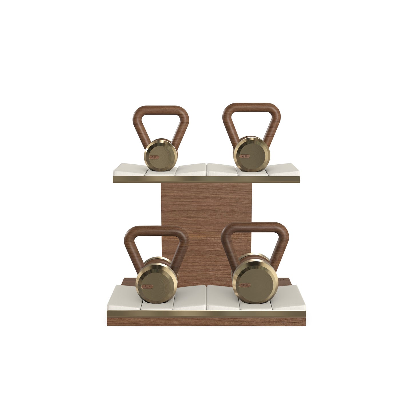 PENT. LOVA Set - In Gold - Kettlebells on a Horizontal Stand