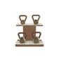 PENT. LOVA Set - In Gold - Kettlebells on a Horizontal Stand