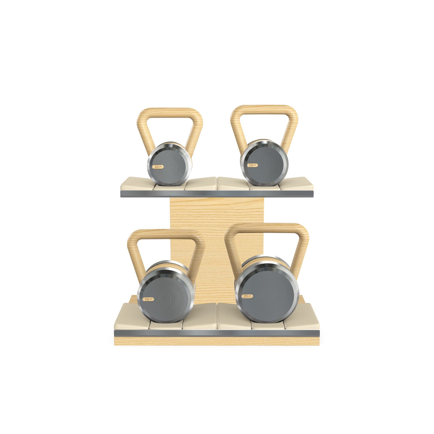 PENT. LOVA Set - In Gold - Kettlebells on a Horizontal Stand