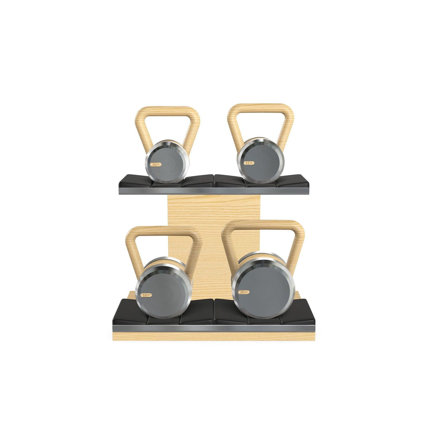 PENT. LOVA Set - In Gold - Kettlebells on a Horizontal Stand