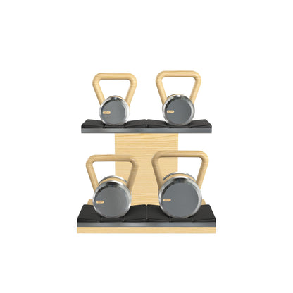PENT. LOVA Set - In Gold - Kettlebells on a Horizontal Stand