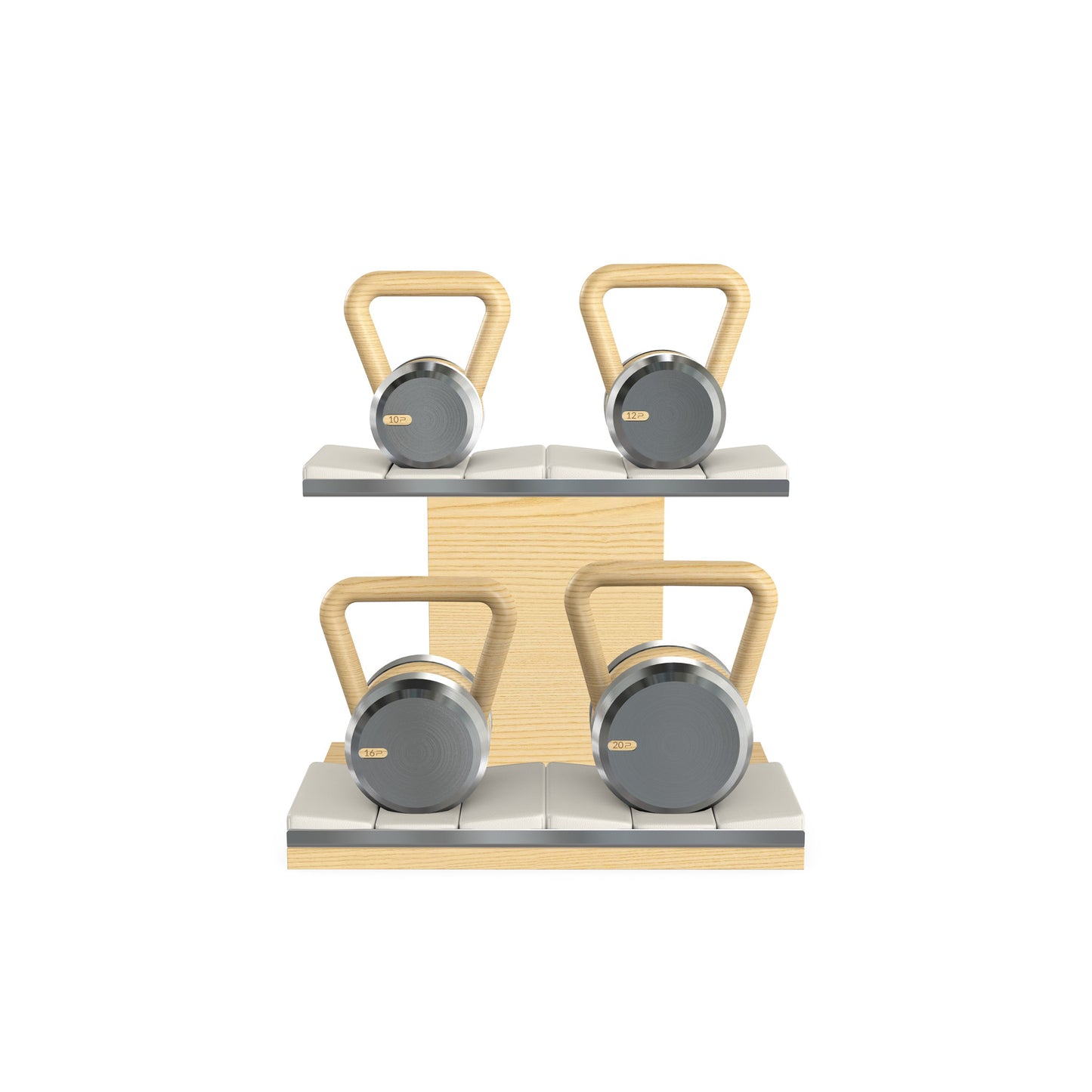 PENT. LOVA Set - In Gold - Kettlebells on a Horizontal Stand