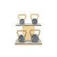 PENT. LOVA Set - In Gold - Kettlebells on a Horizontal Stand