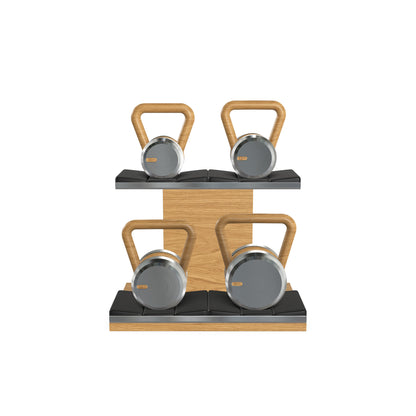 PENT. LOVA Set - In Gold - Kettlebells on a Horizontal Stand