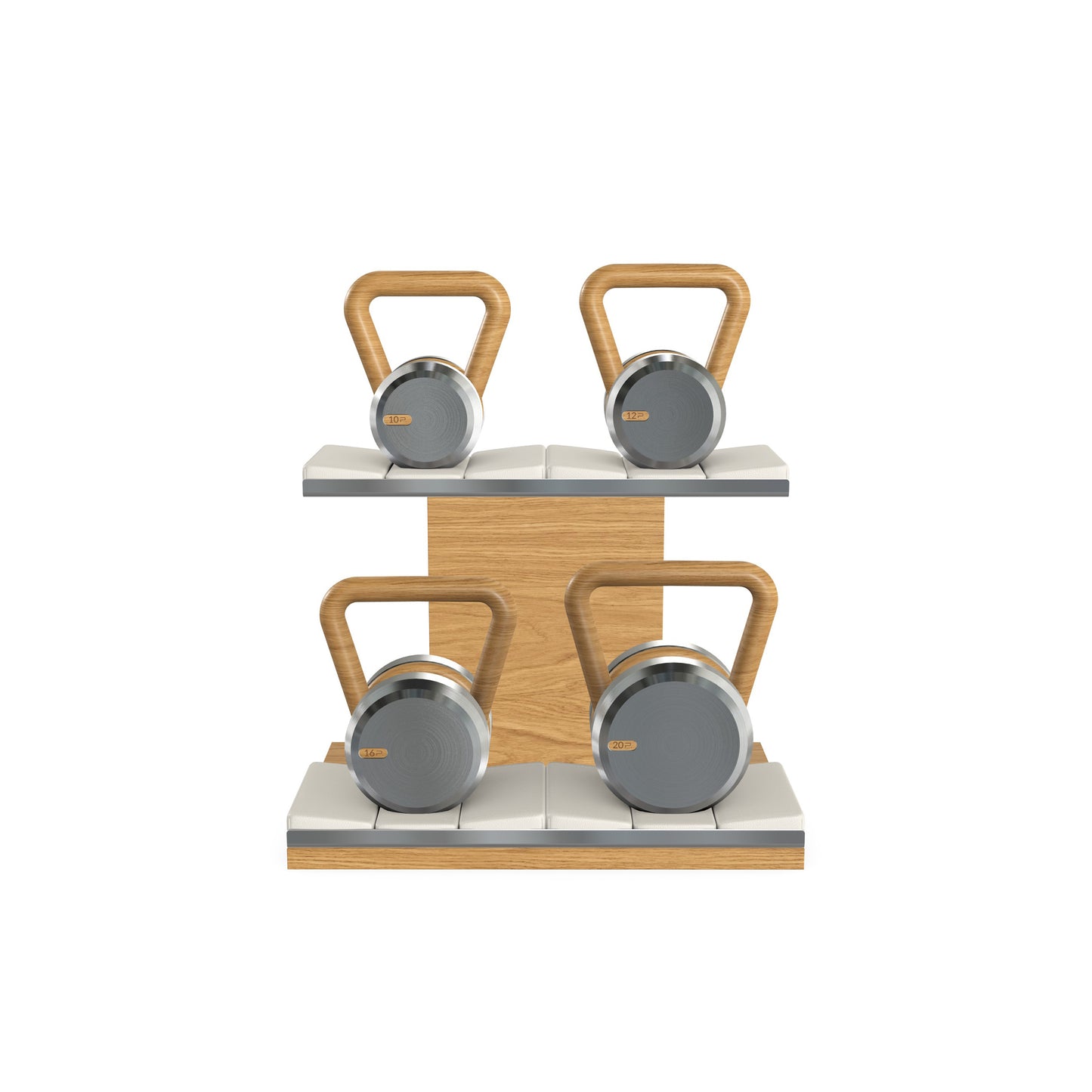 PENT. LOVA Set - In Gold - Kettlebells on a Horizontal Stand