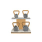 PENT. LOVA Set - In Gold - Kettlebells on a Horizontal Stand