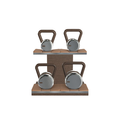 PENT. LOVA Set - In Gold - Kettlebells on a Horizontal Stand