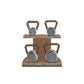 PENT. LOVA Set - In Gold - Kettlebells on a Horizontal Stand