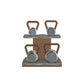 PENT. LOVA Set - In Gold - Kettlebells on a Horizontal Stand