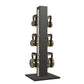 PENT. LOVA Set - In Gold - Kettlebells on a Vertical Stand