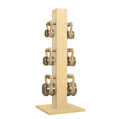 PENT. LOVA Set - In Gold - Kettlebells on a Vertical Stand