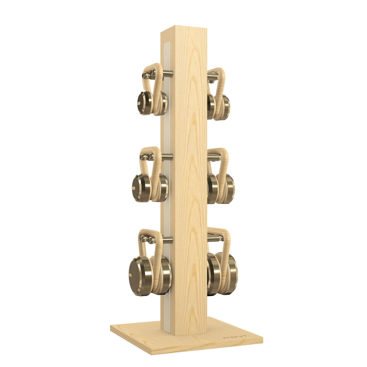 PENT. LOVA Set - In Gold - Kettlebells on a Vertical Stand