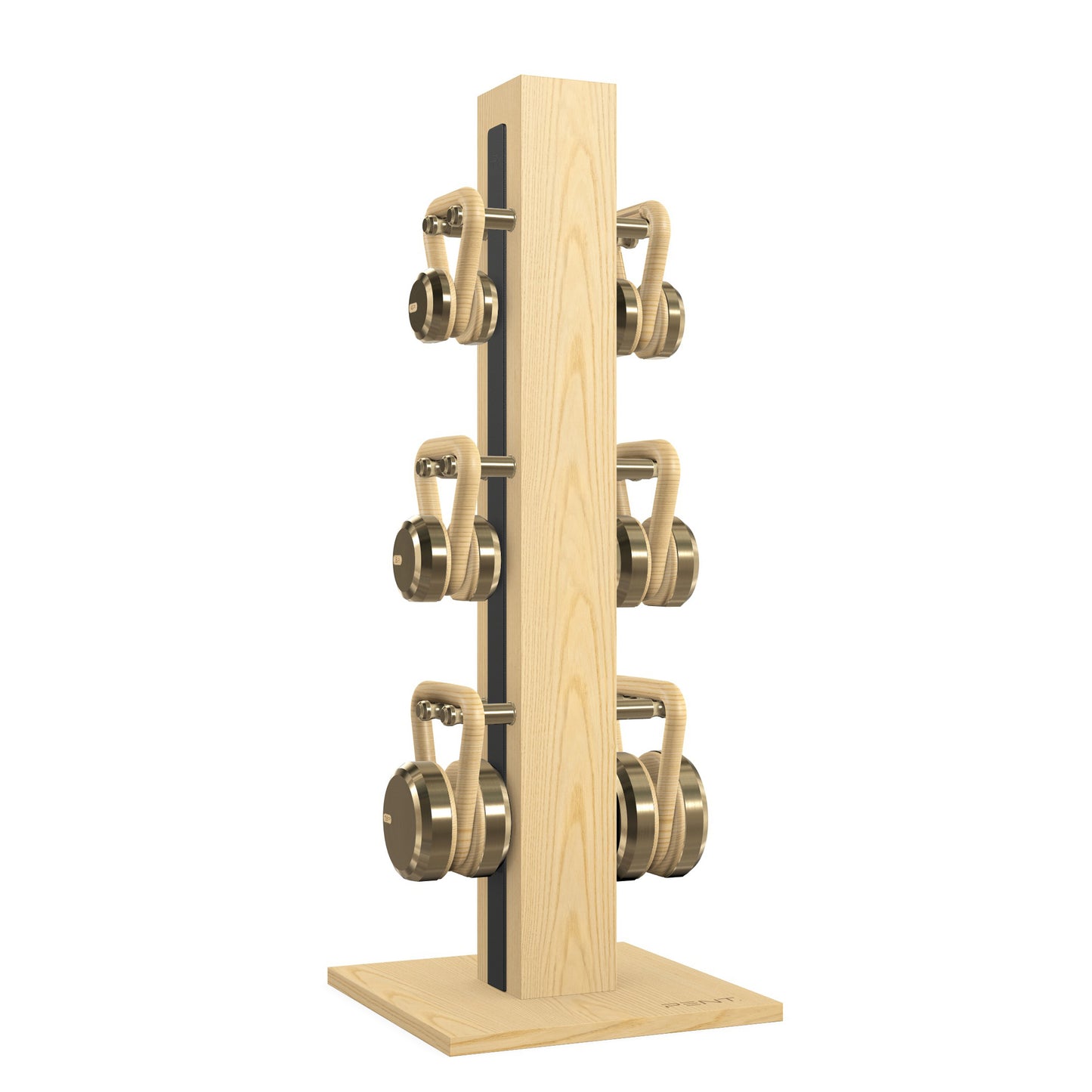 PENT. LOVA Set - In Gold - Kettlebells on a Vertical Stand