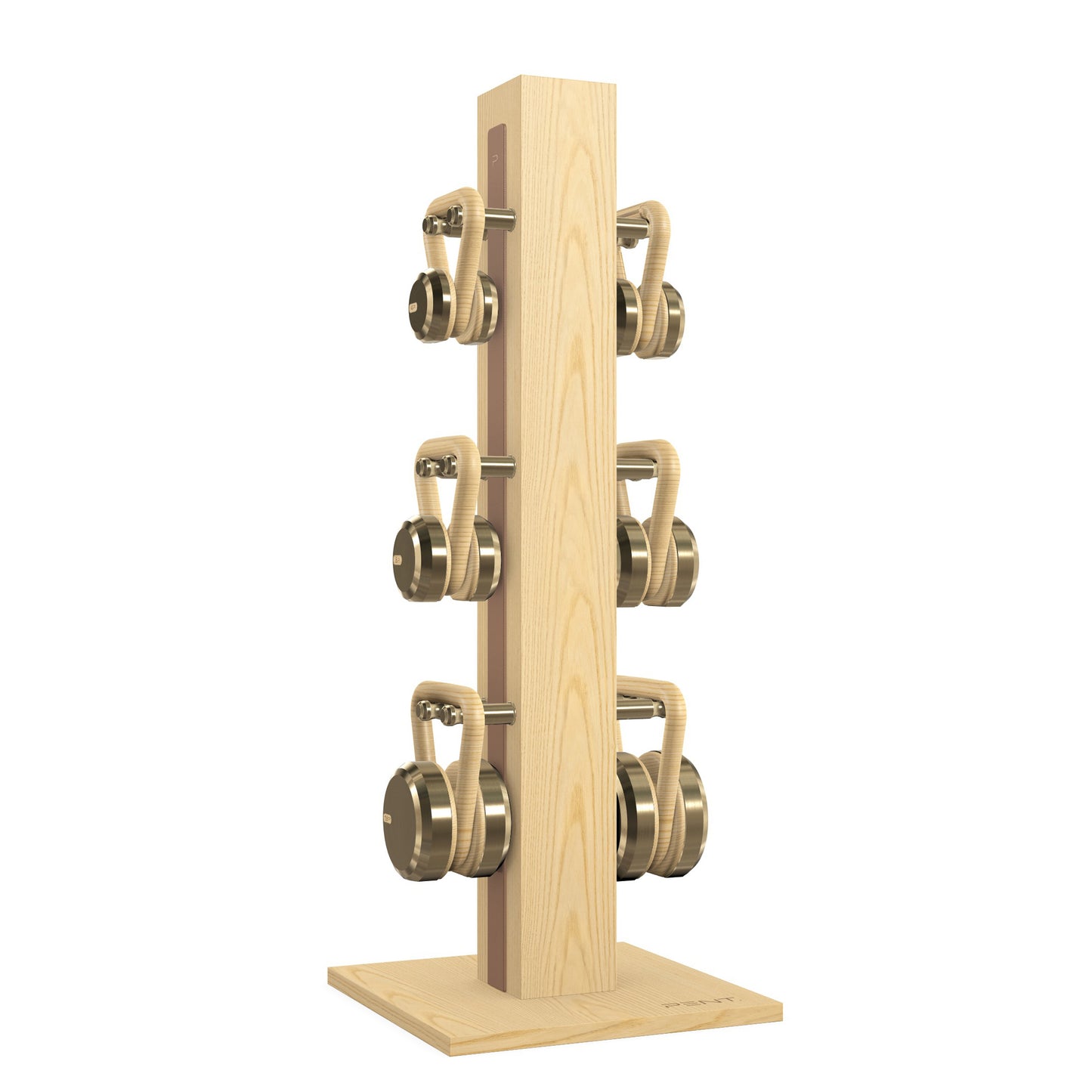 PENT. LOVA Set - In Gold - Kettlebells on a Vertical Stand