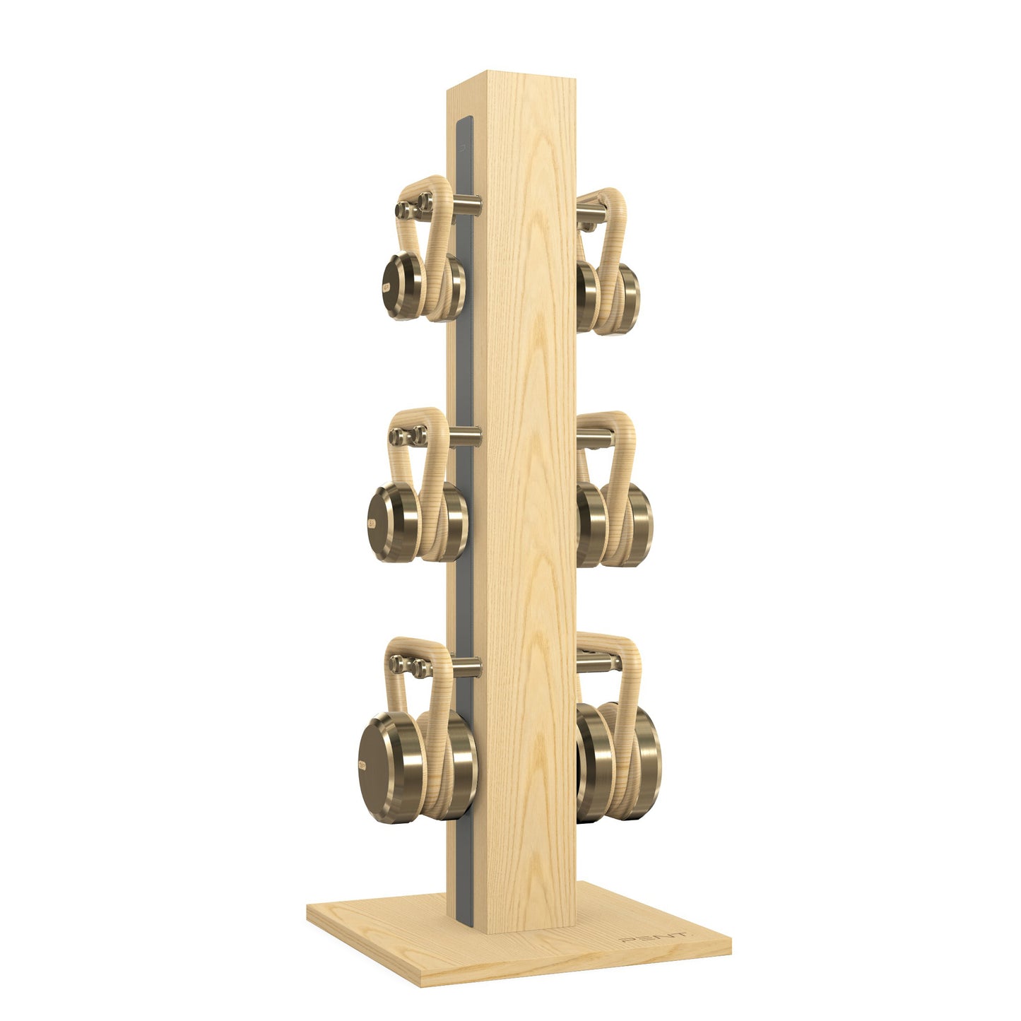 PENT. LOVA Set - In Gold - Kettlebells on a Vertical Stand